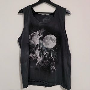 The Mountain Wolves in Moonlight Sleeveless Shirt